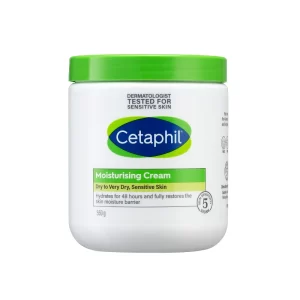 Cetaphil Moisturising Cream Jar 550g (Made in Canada), Sensitive Skin, Dry to Very Dry